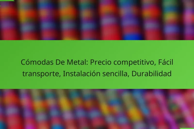 Cómodas De Metal: Precio competitivo, Fácil transporte, Instalación sencilla, Durabilidad